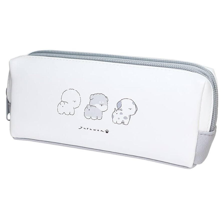 なっつみんページ ペンケース あわわちゃん Wファスナーペンケース